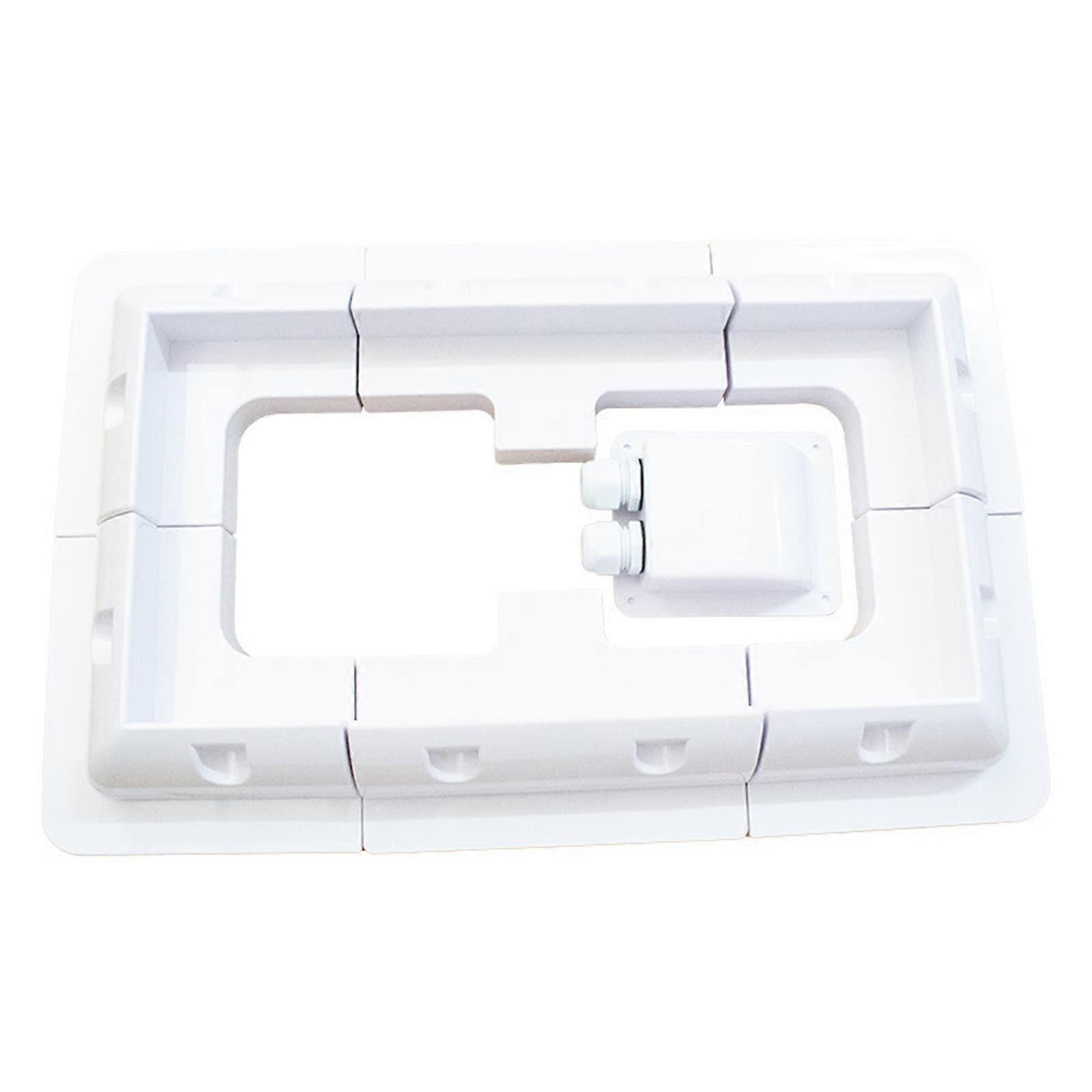 ABS Solar Panel Mounting Brackets Drill Corner Kit for RV Caravan Boat Roof White