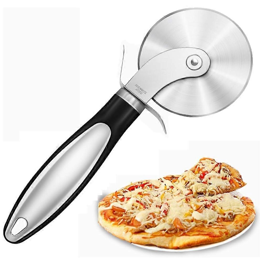 Pizza Cutter Wheel with Ergonomic OneHand Control, Dishwasher Safe for Consistent Portion Slicing
