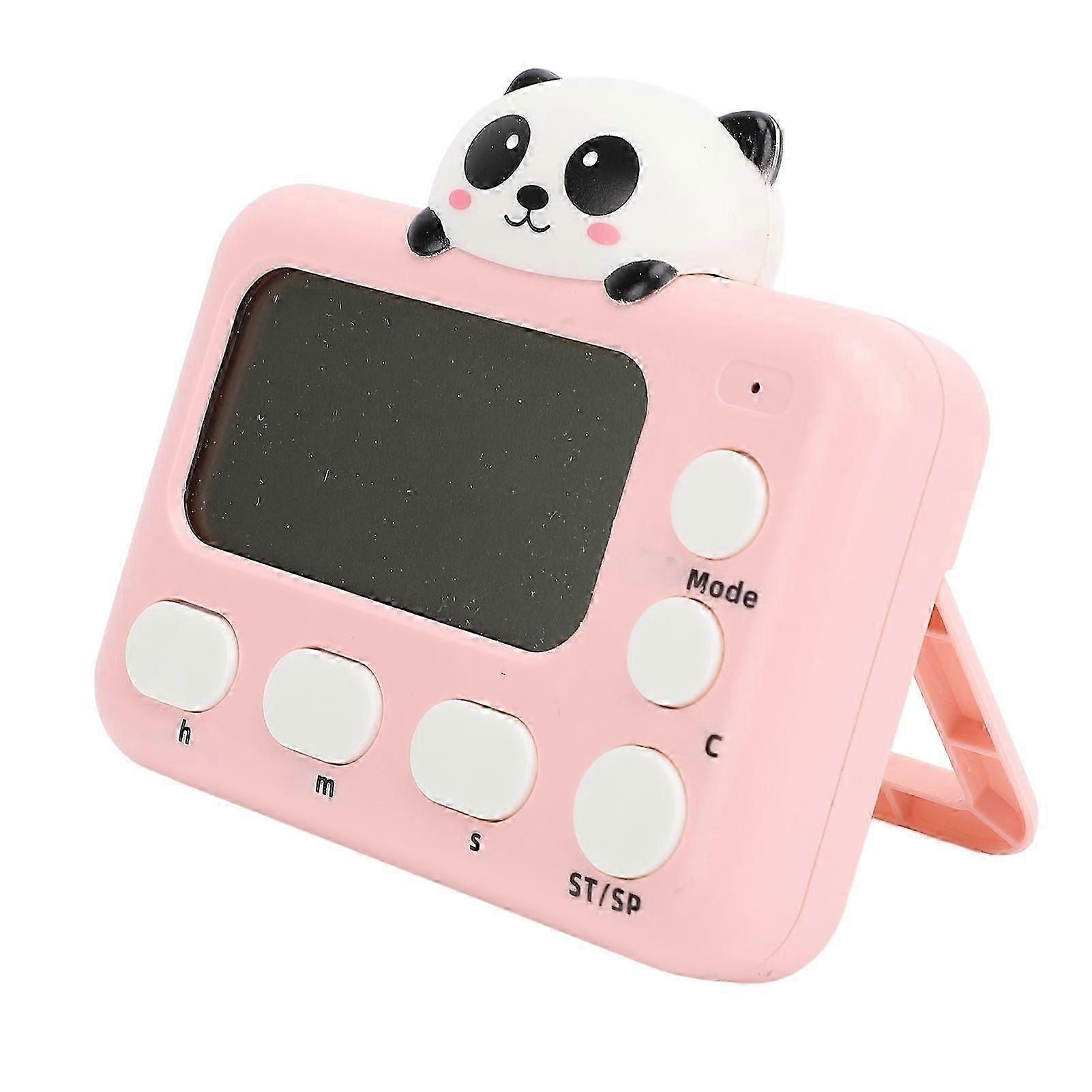Digital Kitchen Timer LCD Display Multifunctional Portable Cartoon Cooking Timer for Studying Panda