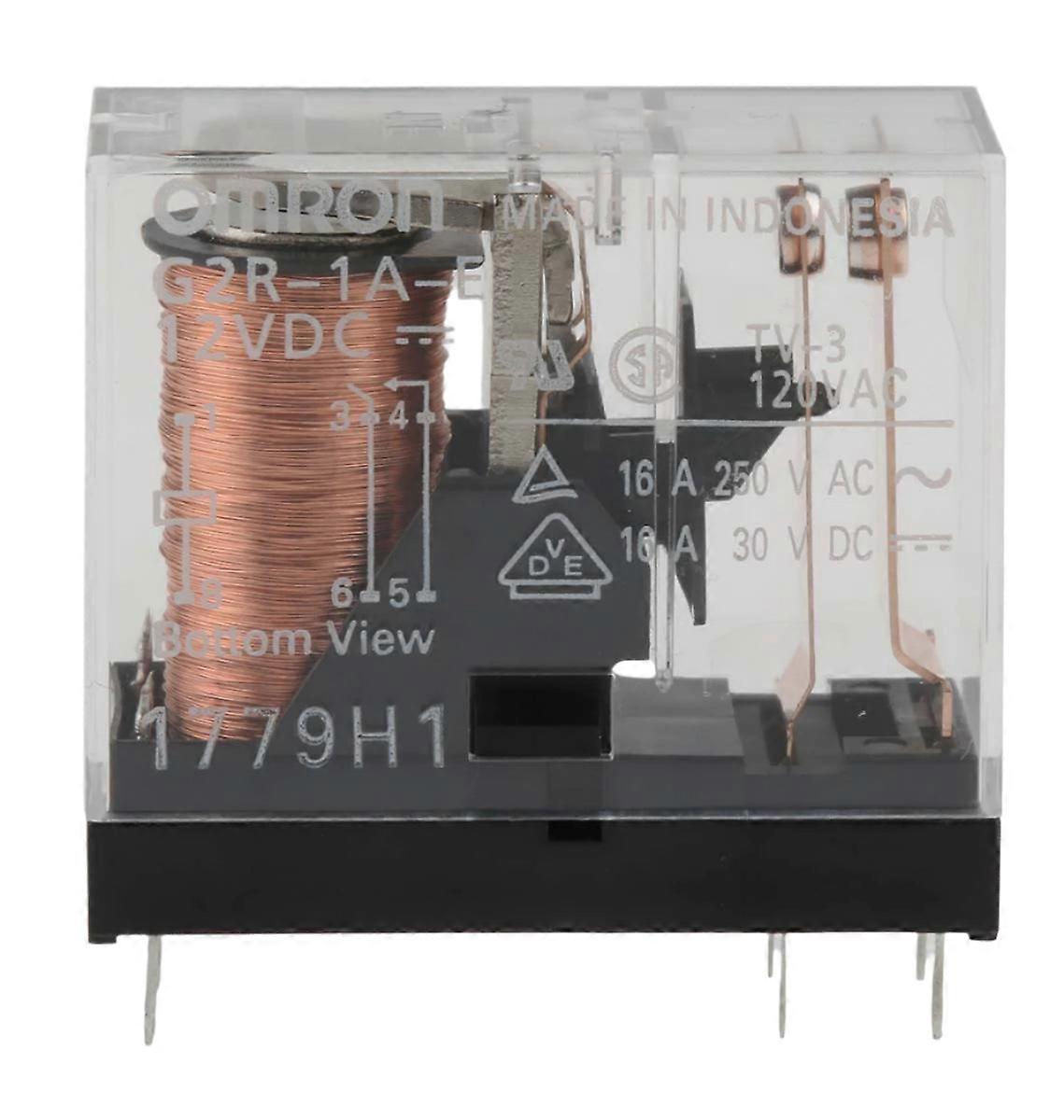 Omron Relay 12v Dc 16a Spst Pcb Mount G2r-1a-e Dc12