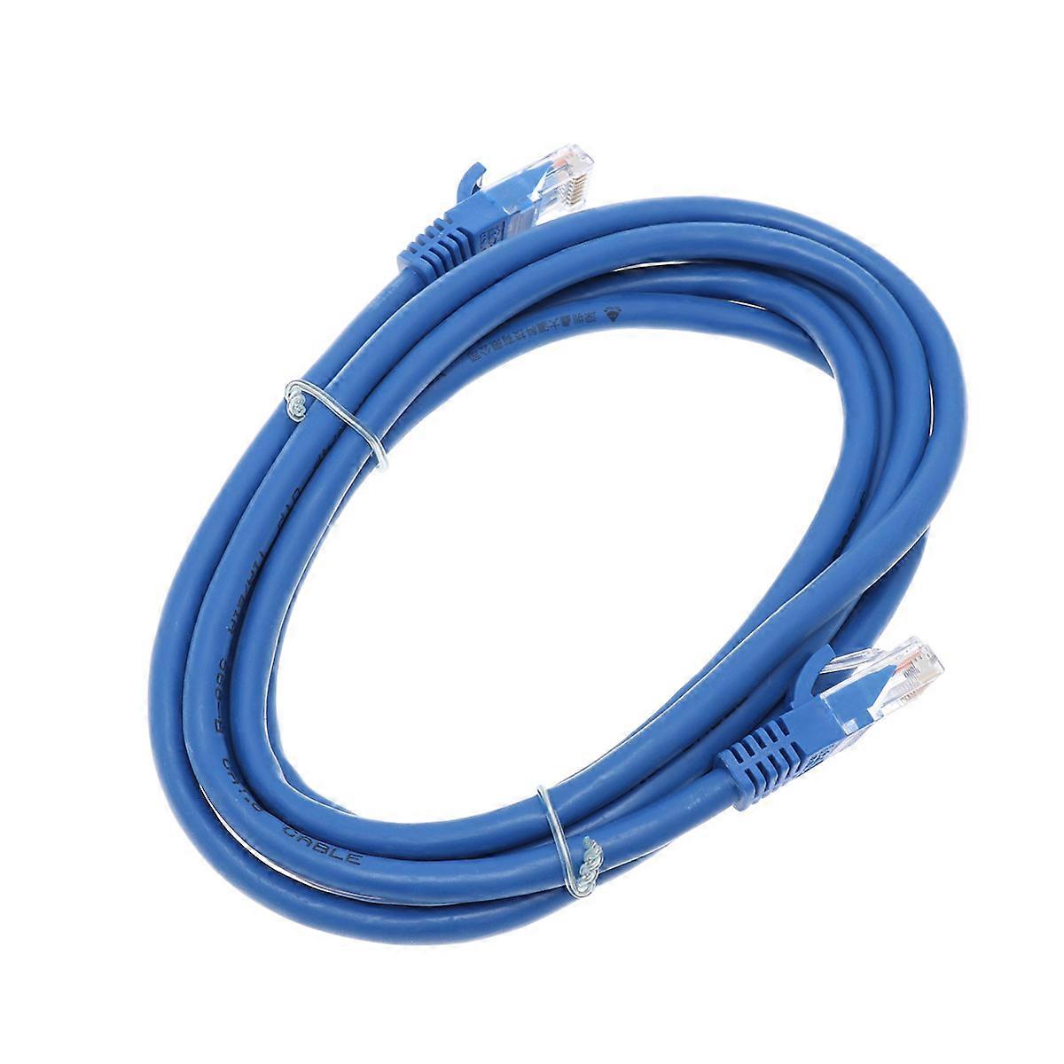 Gigabit Network Cable 2M RJ45 Ethernet Cable CAT6 Local Area Network (LAN) Blue Data Transfer 1Pack