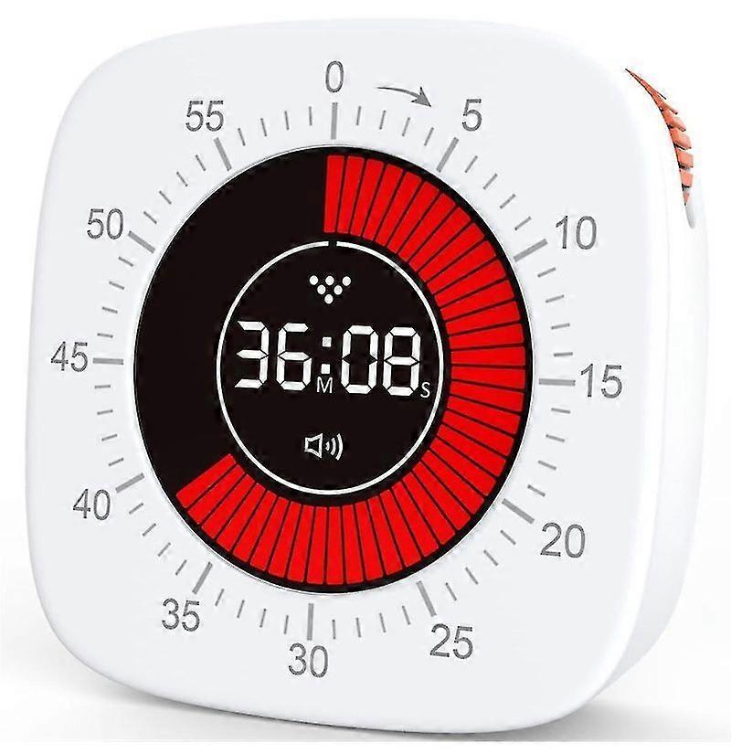 Visual Timer For Kids,digital Timer With 60-minute Countdown, Silent Timer For Desk Timer Clock For Studying, Teaching B