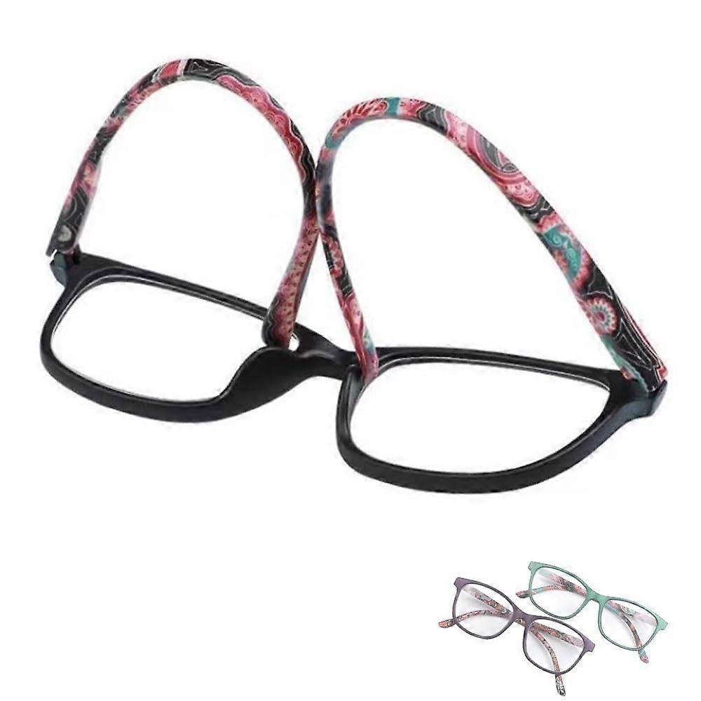 Ultralight Rimless Reading Glasses Blue Light Blocking Computer Readers +1.5 Purple Spring Hinge