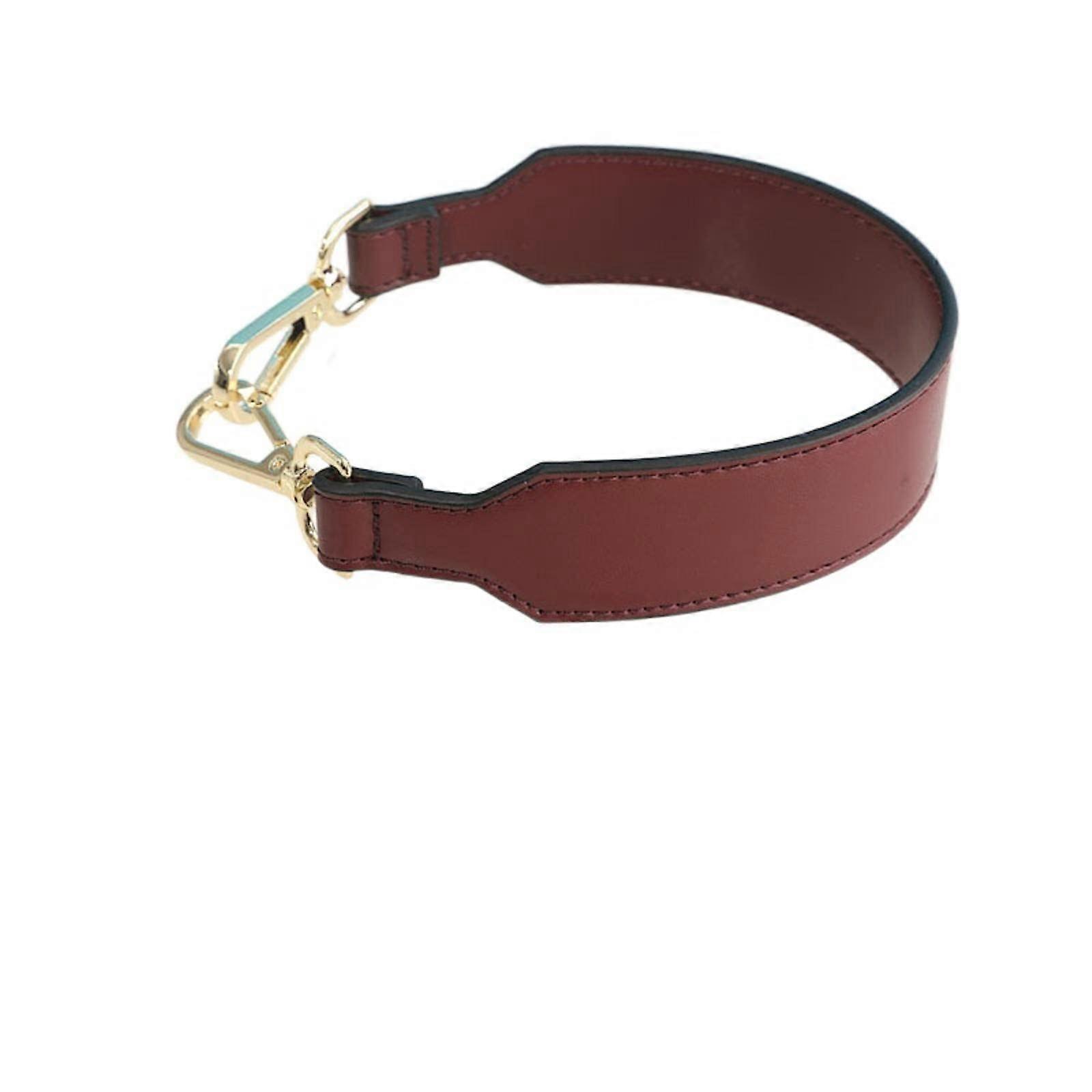 Handbag Replacement Strap  41cm Red Leather Shoulder Strap with Gold Buckle Adjustable