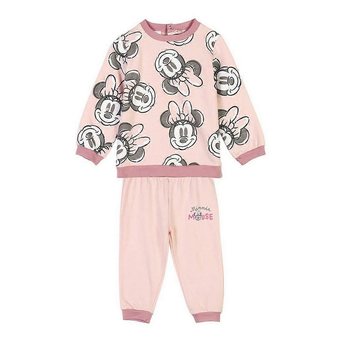 Kinder-Trainingsanzug Minnie Mouse Rosa Ocker