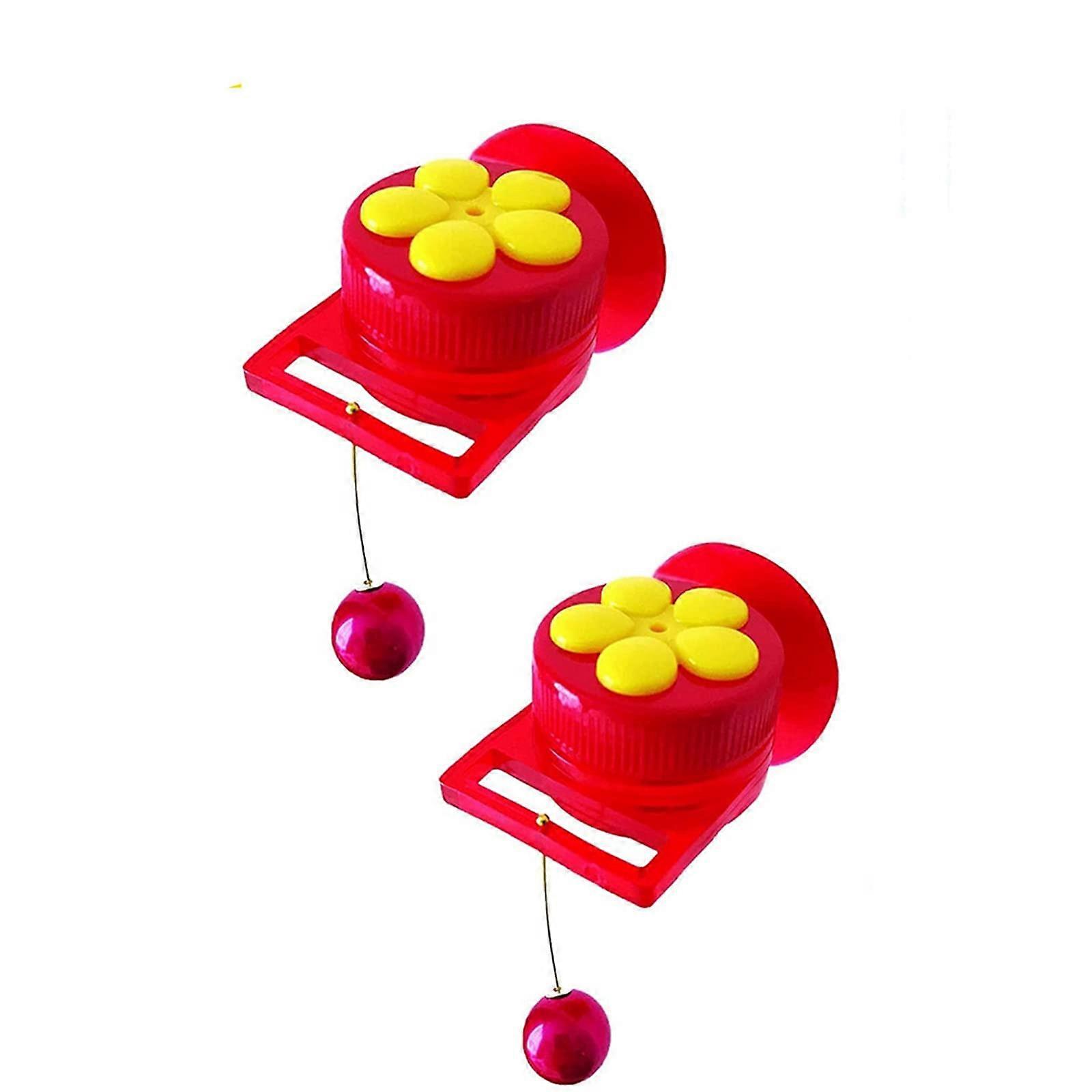 Hummingbird Feeder 2 Pack Window Mounted with Perch Mini Suction Cup Easy Refill Outdoor Kit
