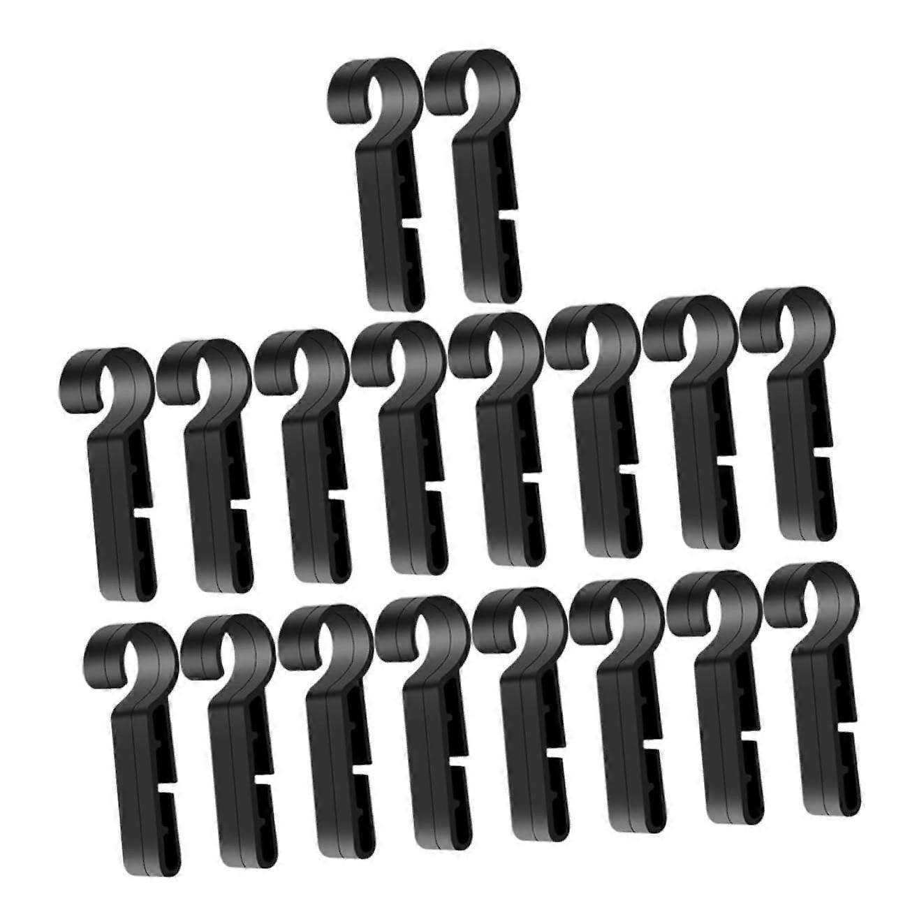 20pcs Hard Hat Headlamp Clips Secure Fast ClipOn Mount for Construction and Work Helmets