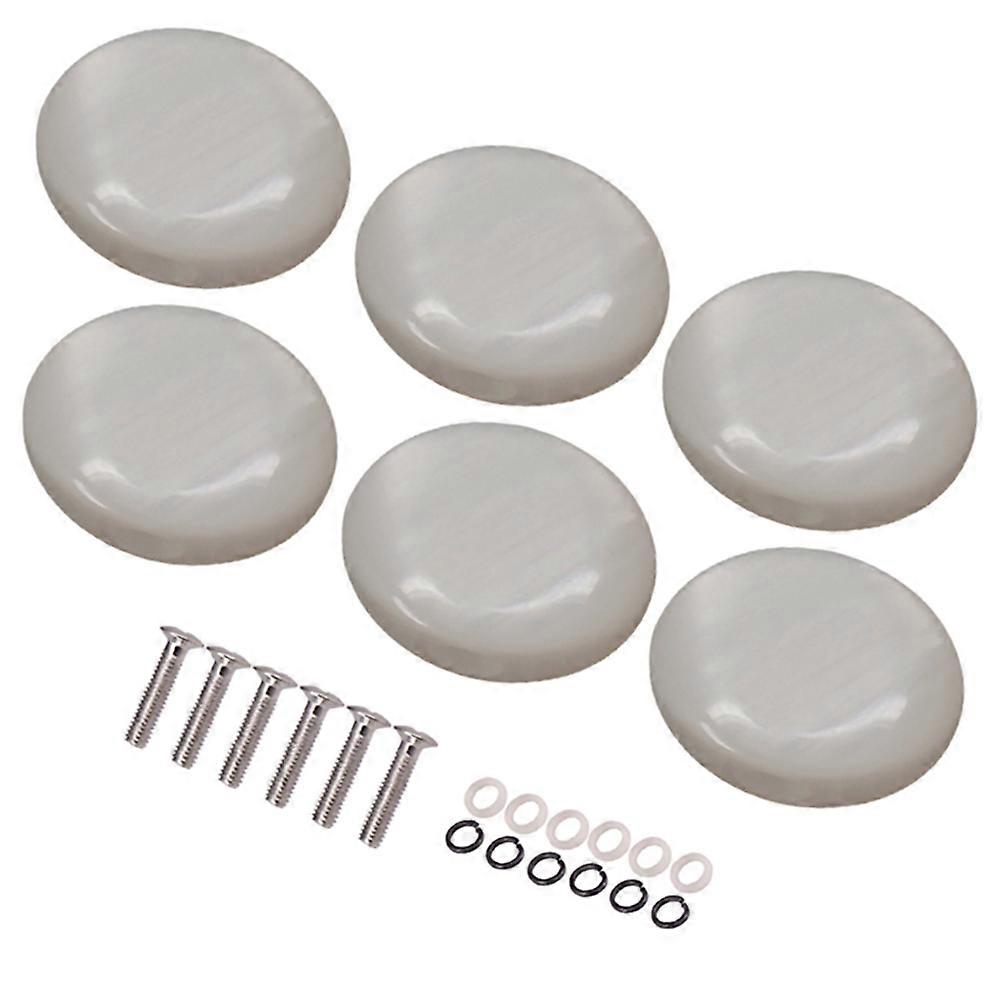 6Pcs Guitar Peg Replacement Buttons Knobs Handle