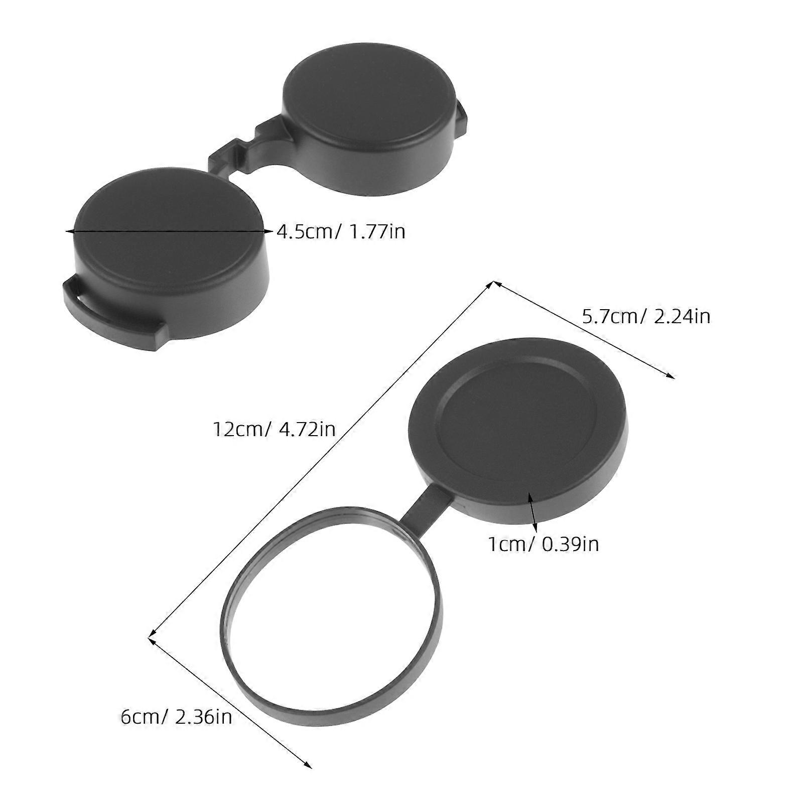 3Pcs Rubber Objective Lens Cap for Binoculars Protective Cover