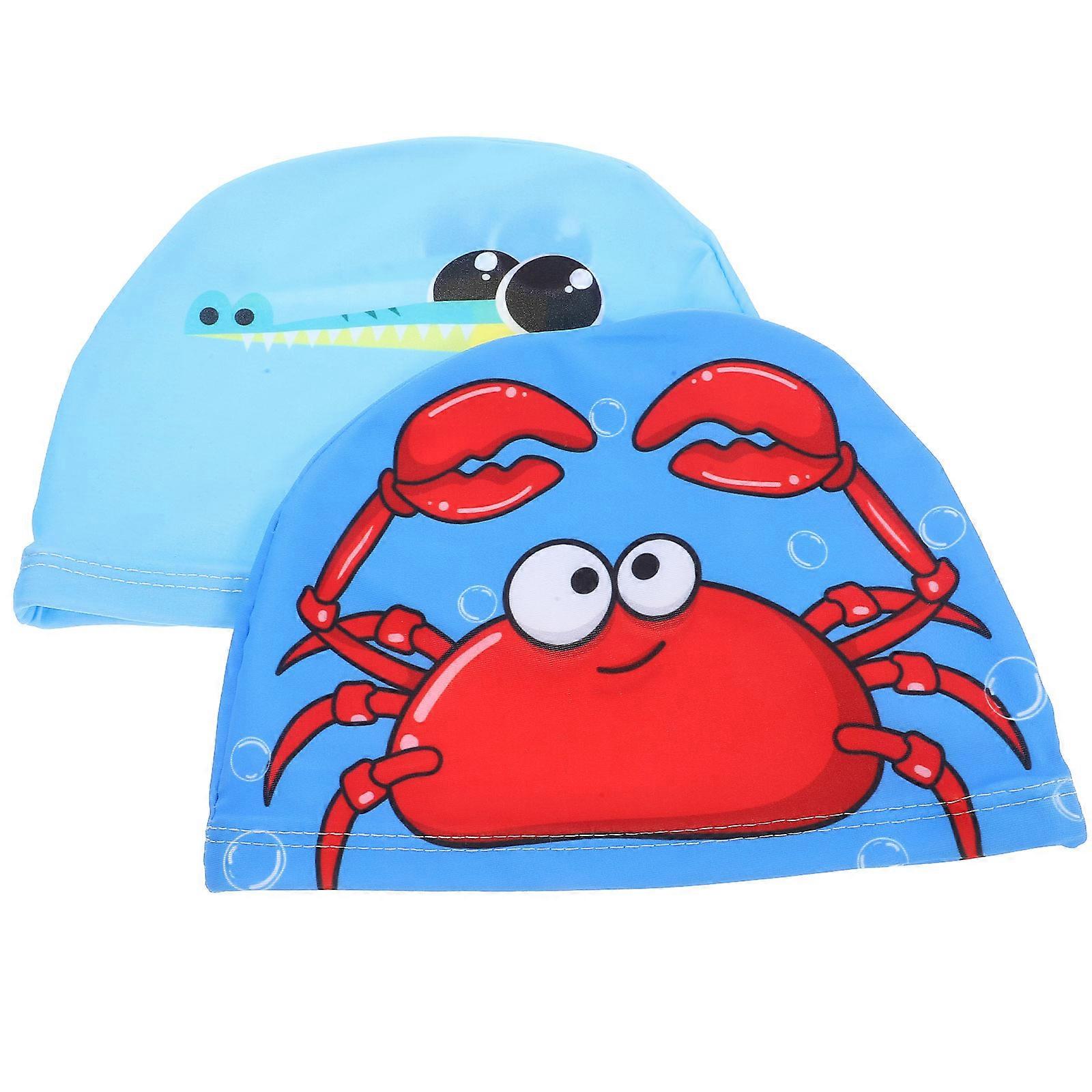 Swimming Hat Polyester Swim Cap for Comfortable Use 8Pcs Pack