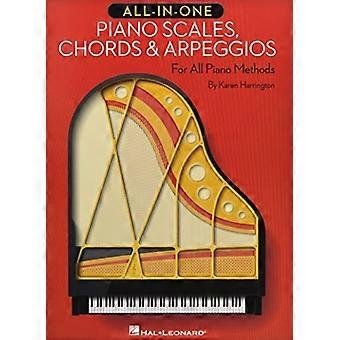 Alles-In-één piano schalen, snaren & arpeggio's: voor alle Piano methoden