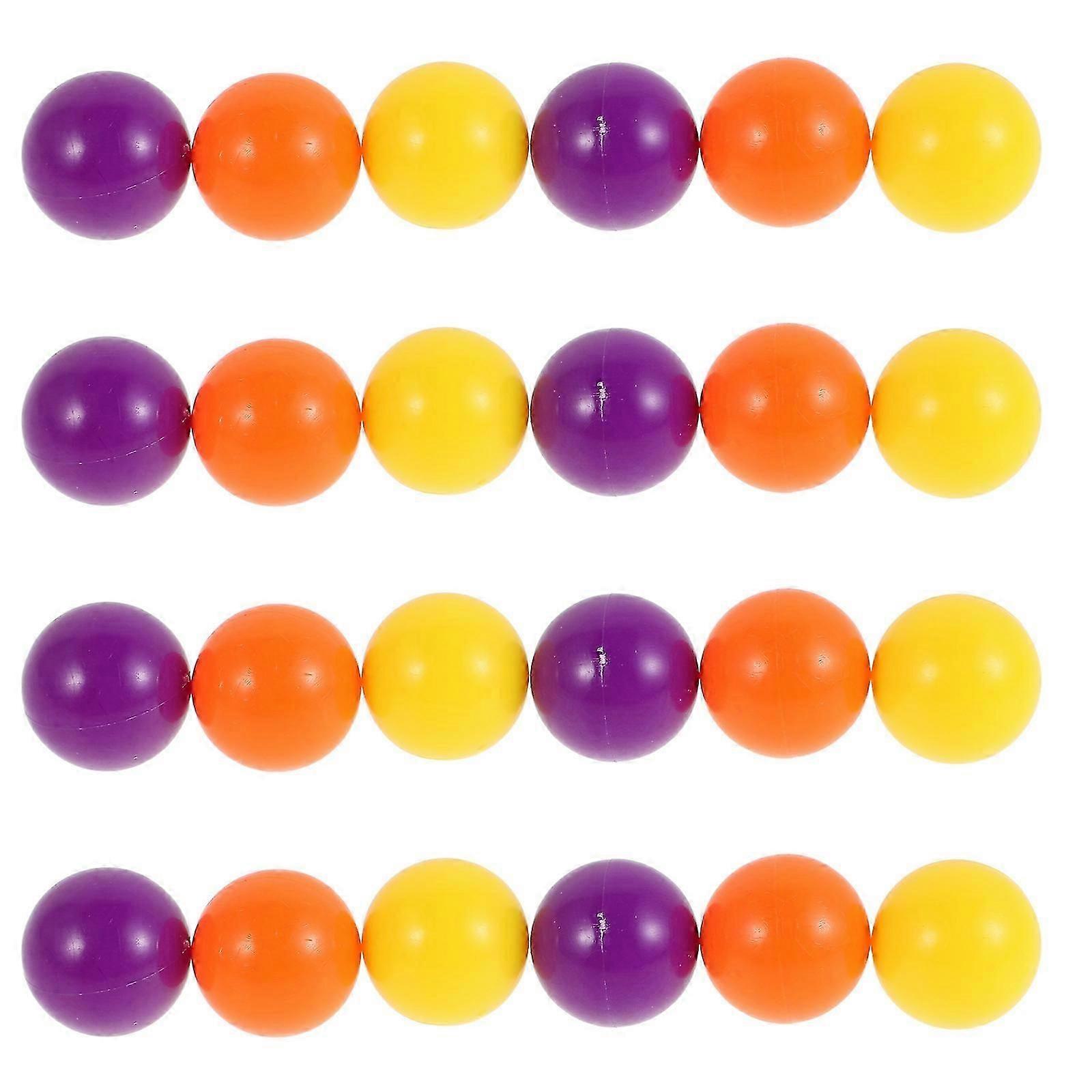 24Pcs Plastic Frog Game Replacement Balls, Assorted Colors