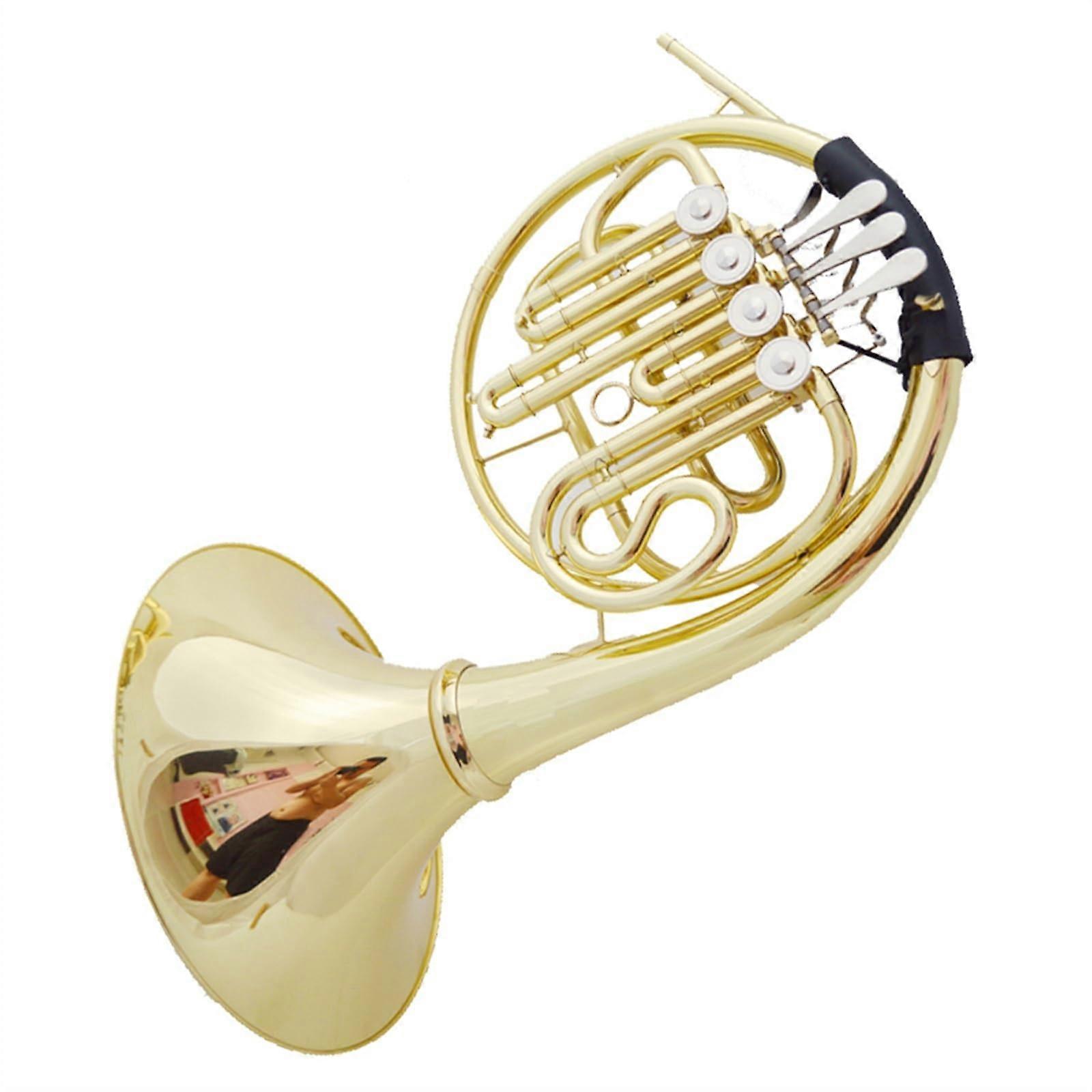 Bb French Horn for Beginners 4 Keys Single Row BeginnerFriendly Design with Stable Bflat Tuning
