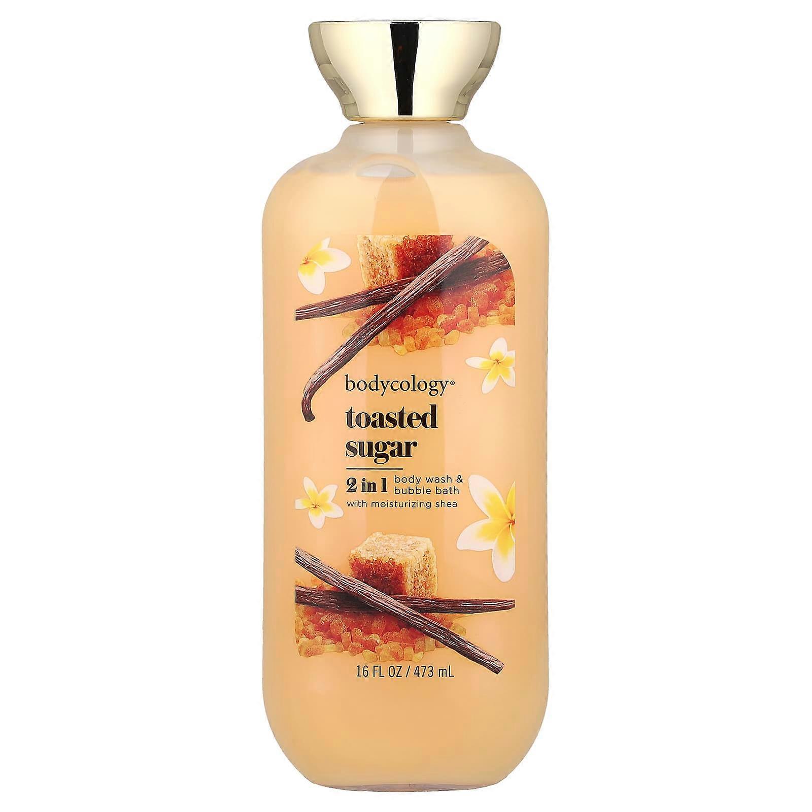 Bodycology, 2 Em 1 Body Wash & Bubble Bath, Açúcar Torrado, 16 fl oz (473 ml)