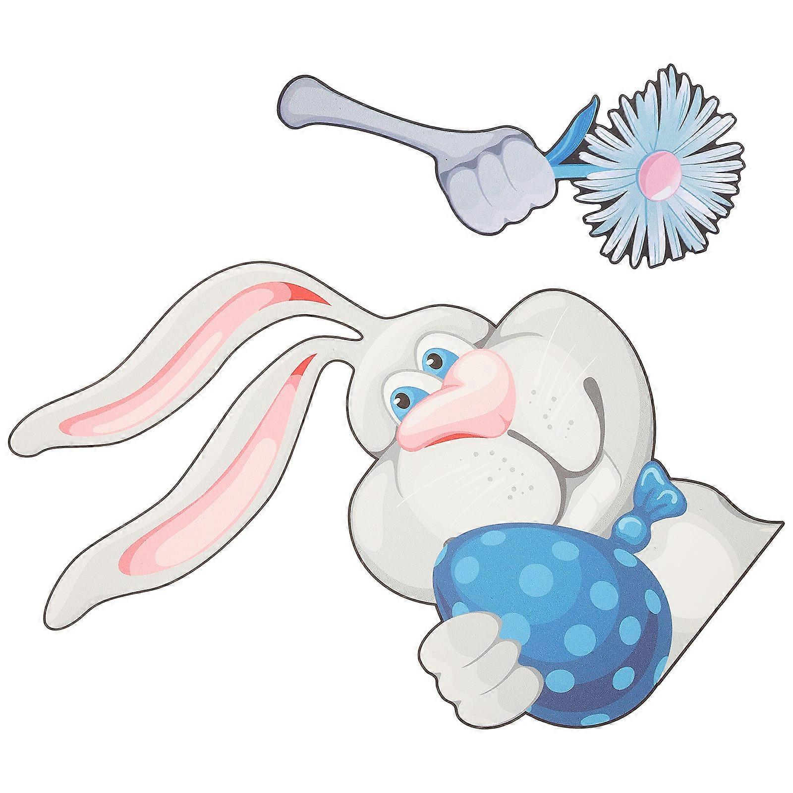 Car Window Sticker Easter Theme for Decor 5Sets Decorative Vehicle Decals