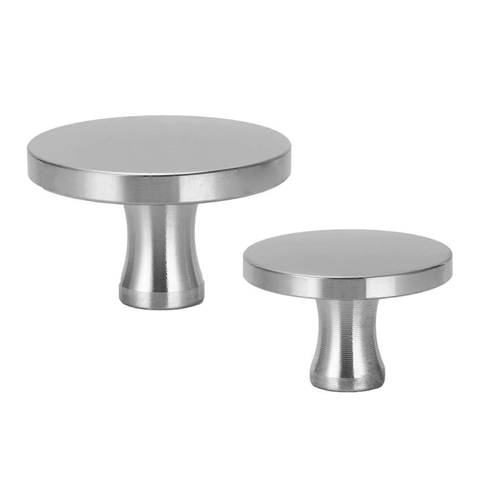 Pack of 2 Easy Installation Stainless Steel Lid Knobs Simple Container Handle Round Drawer Knobs Suitable for Cookware Multicolor