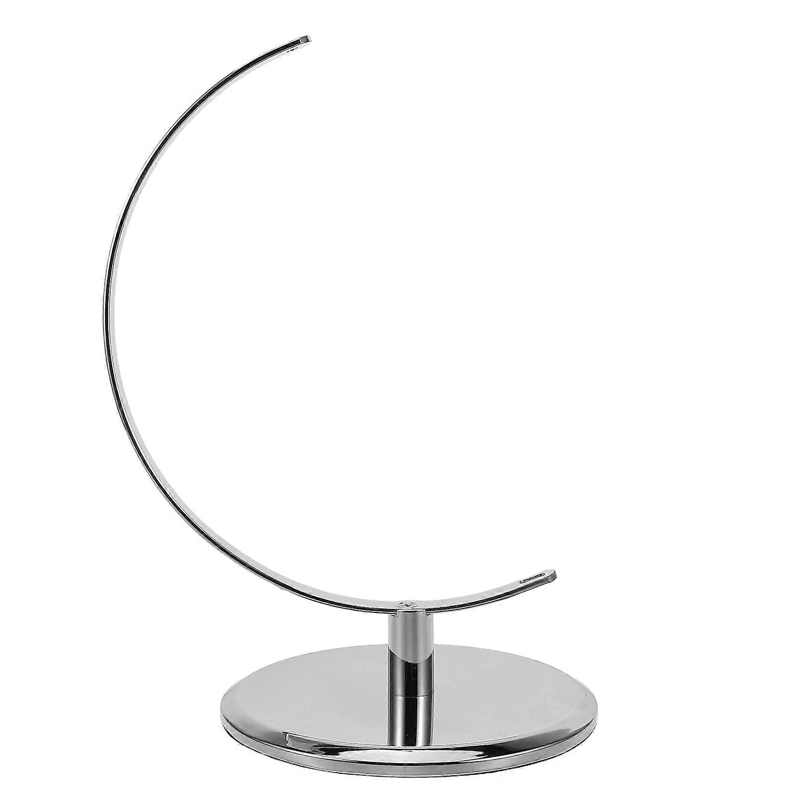 Silver Rotating Globe Base for 25Cm Globe Replacement Accessory