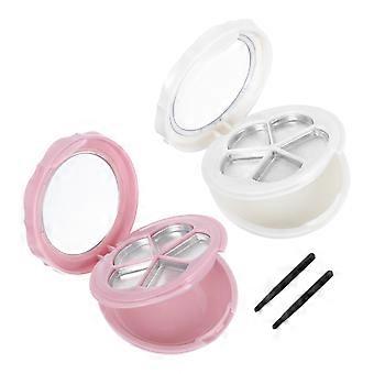 Empty Eyeshadow Container for Lipstick Storage with 2Sets Sub Package Trays