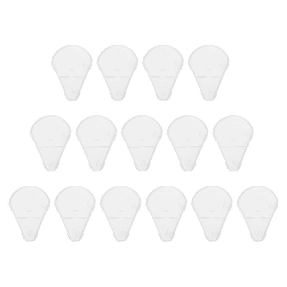 Makeup Protector Plastic Highlighter Brush Cover for 15Pcs