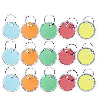 Round Pet Hanging Tags Aluminium Plate for Durable Pet ID, Mixed Colours 100Pcs