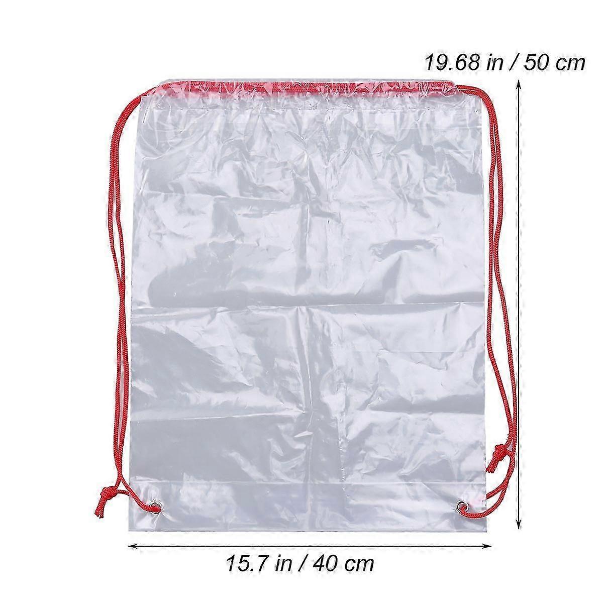 Transparent Storage Bag for Storage Use Clear Drawstring Organizer