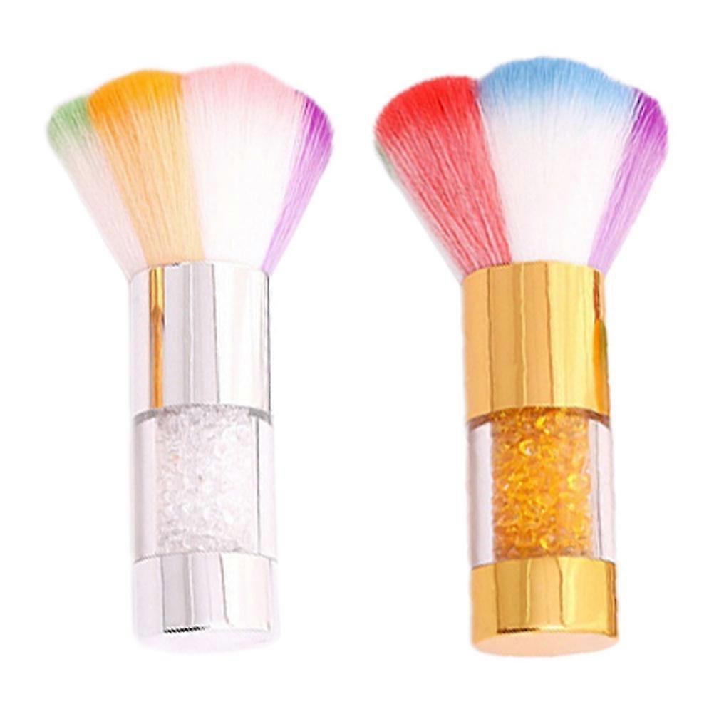 Blush Brush Set for Makeup Use 2Pcs Multi-Function Makeup Portable Brushes