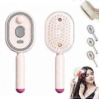 Electric Steam Brush, Detangling Steam Brush with Liquid Dispenser for Hair