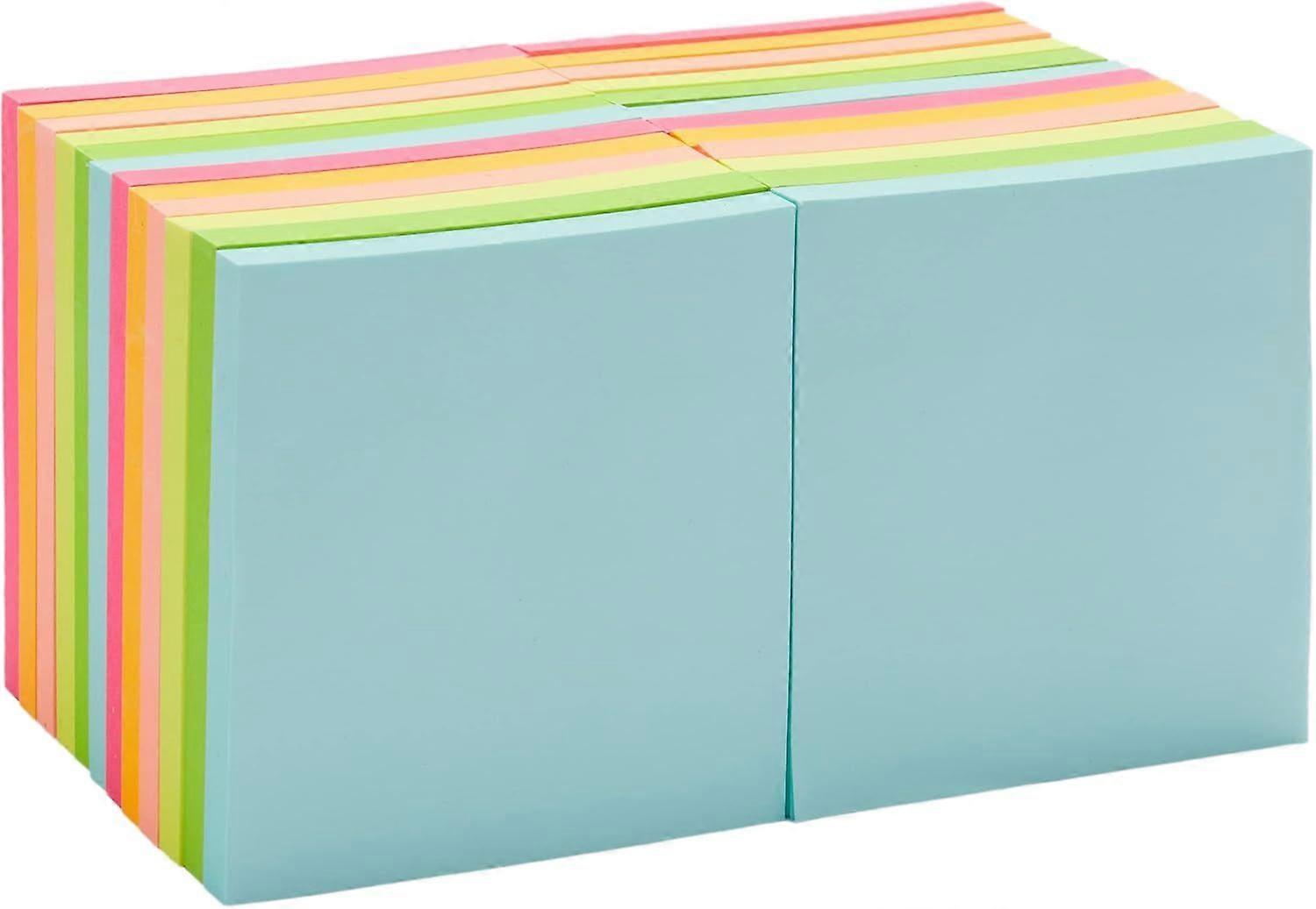 Square Sticky Notes, 3 x 3Inch, Assorted Colors, 24Pack  24 pack