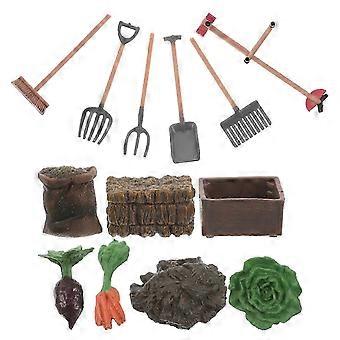 2026 Best!! Farm Scene Model Tool Set for Imaginative Play with Miniature Plastic Accessories