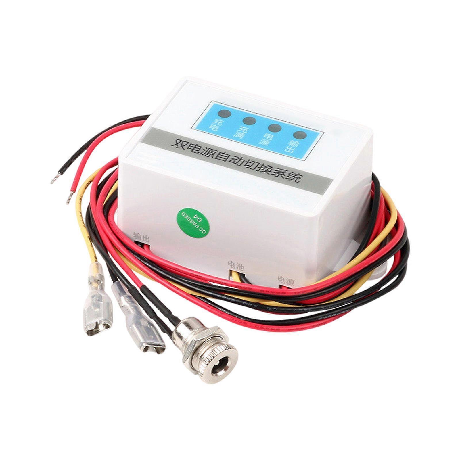 Intelligent Battery Backup Power Switching Module For 12V Router Oxygen Systems High Efficiency Conversion LED indicator Multicolor