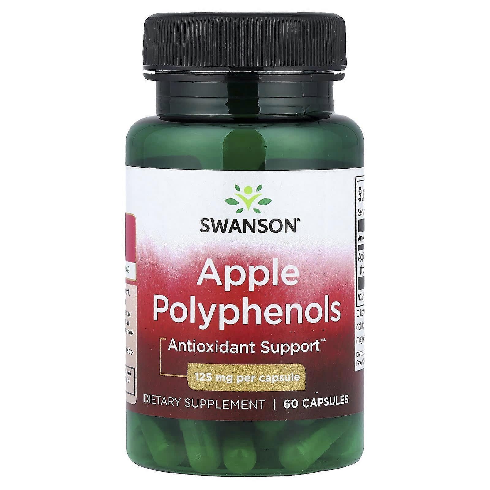 Swanson, Apple Polyphenols, 125 mg, 60 Capsules, 2-Pack