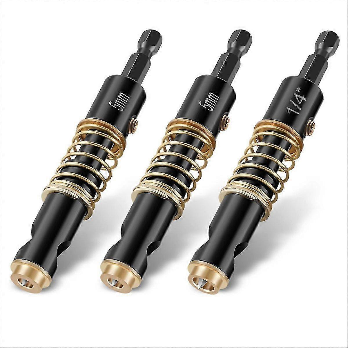 Hinge Drill Bit Set Solid Drilling Hinge Drill Bits Stable Door Hinge Drill Bit Fast Replacing Hex Shank Center