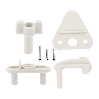 1 set di chiavistelli di ricambio universali per cancelli di barche pontone (bianchi)