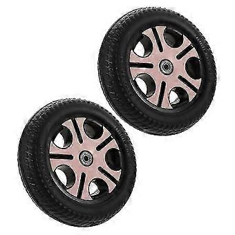 Children's Tricycle Rear Axle Wheels 2Pcs Plastic Pink Compatible with Various Brands,l