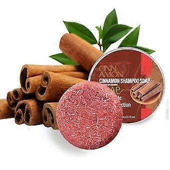 Cinnamon Shampoo Soap Bar, 60 g (2.12 oz) Natural Hand Soap with Cinnamon Extract, Long Lasting Fragrance for Daily Use