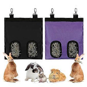 2 stuks hooi-voerzakken voor cavia's, hooi-voerzakken voor konijnen, hooi-voerzakken voor kleine dieren, hooi-opbergzakken, hangende voerzakken, voerzakken voor chinchilla's en konijnen - Set 4 26-