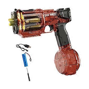 Cool High Pressure Electric Water Squirter With Light Long Range Waterproof Squirt Toy For Adults And Kids  Red