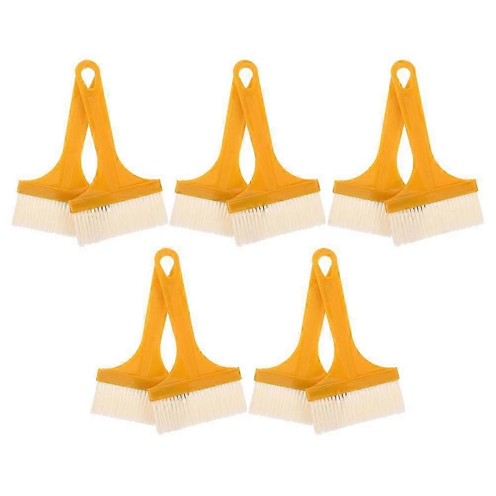 10Pcs Yellow Plastic Cooking Basting Brushes for Kitchen BBQ Baking