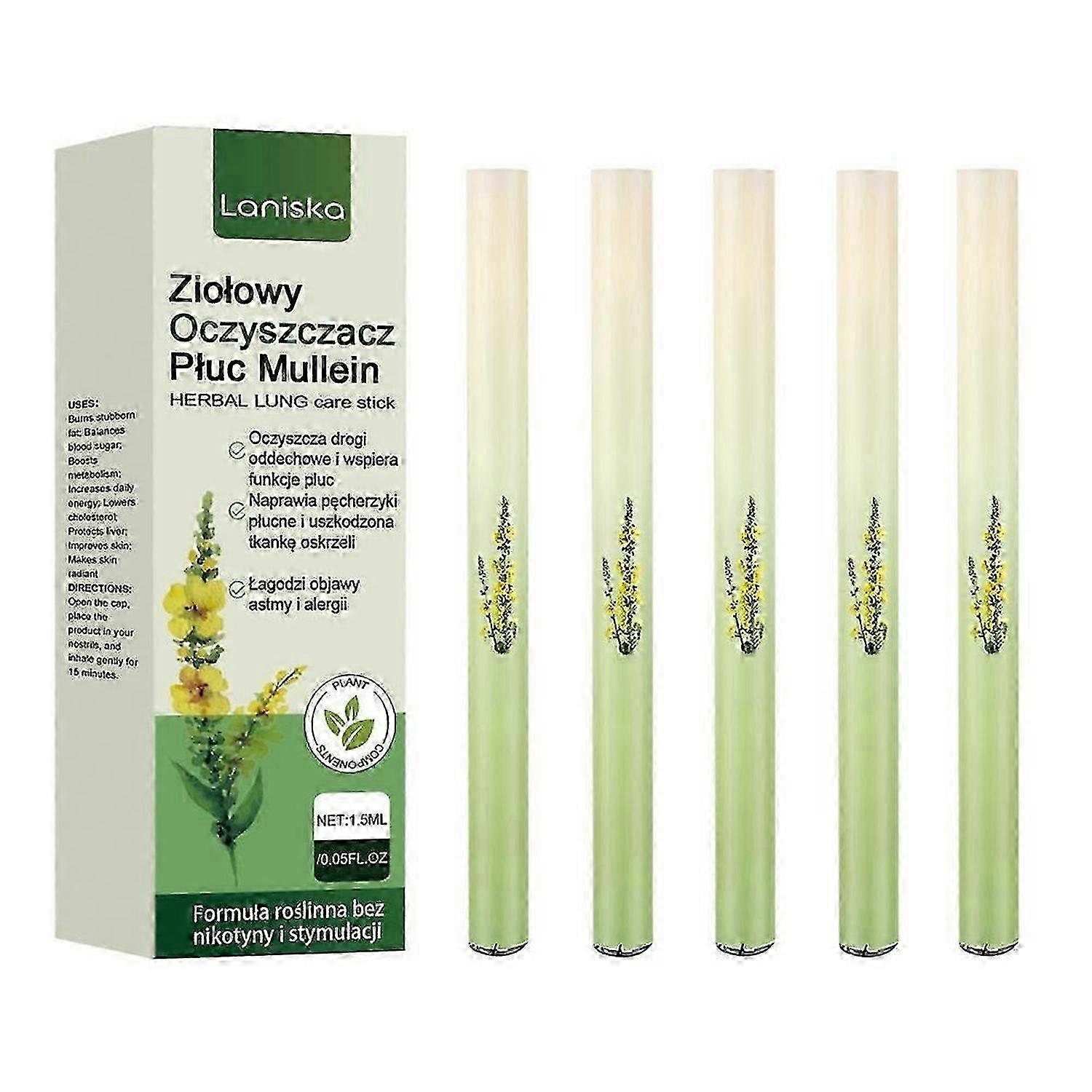 5x Lungrengöring med örtdiffusorpenna 1,5 ml