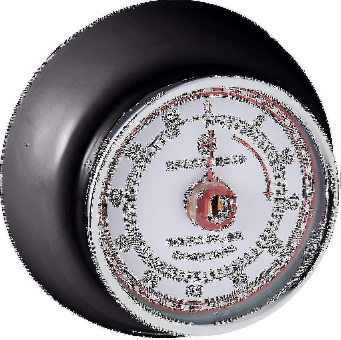 Magnetic Retro Kitchen Timer, Classic Mechanical Cooking Timer (red)