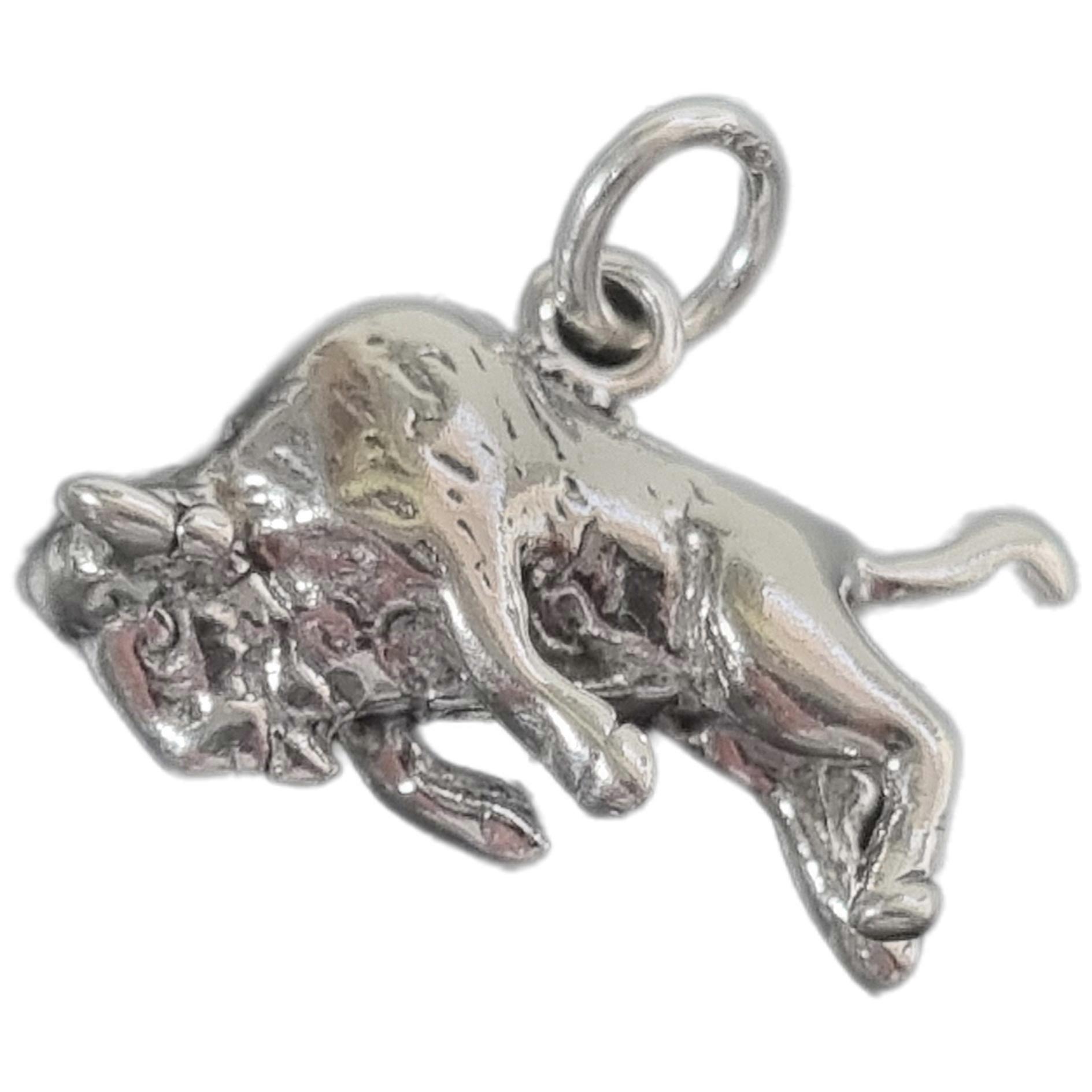 Buffalo sterling silver charm .925 Buffalos charms