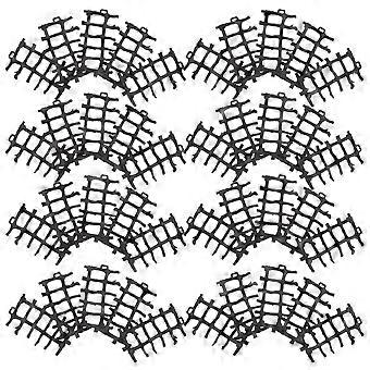 Set di 100 pannelli in plastica nera per recinzione giocattolo per bambini, per il fai da te.