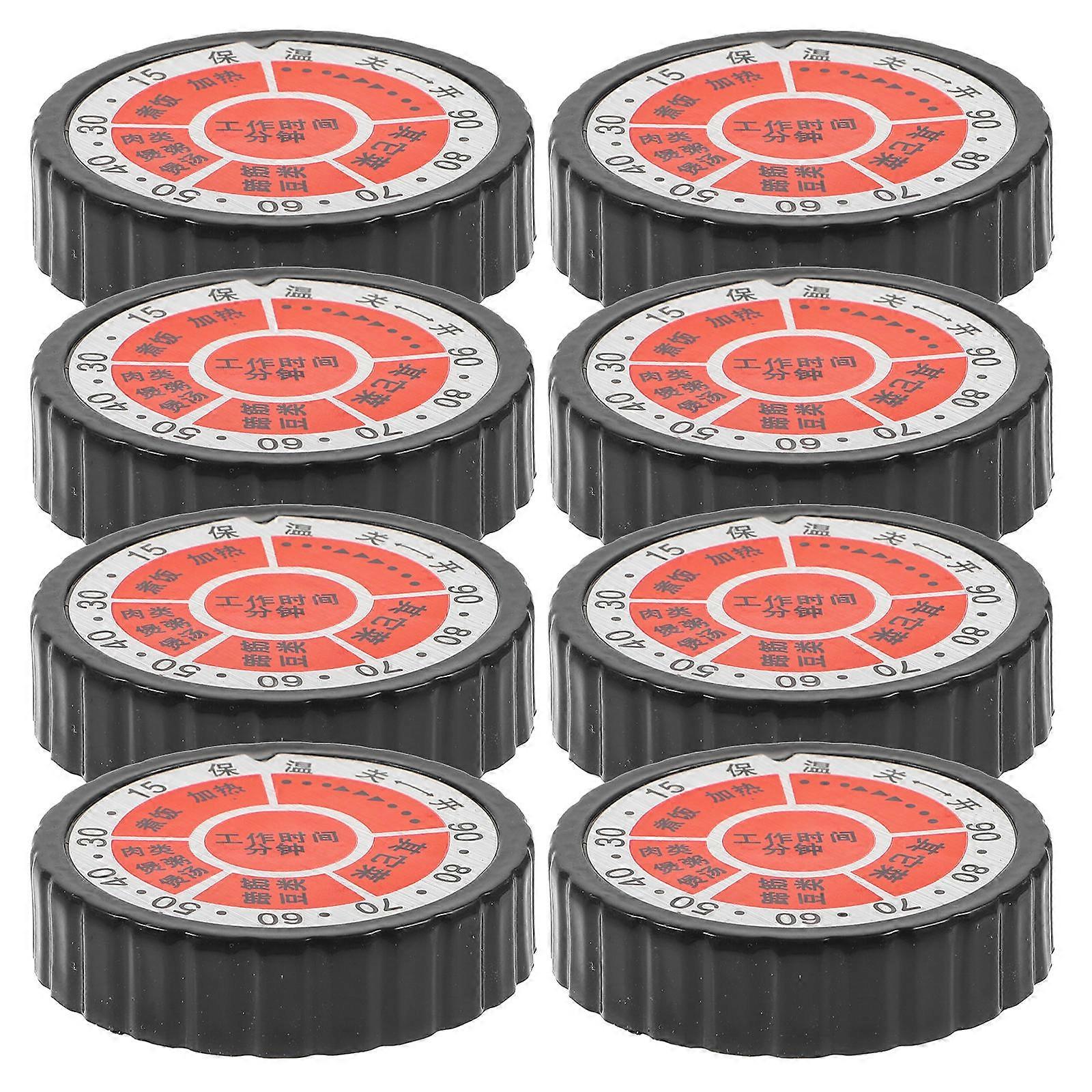 Replacement Knob For Timer 8Pcs Plastic Knobs Kitchen Use Household Users Inner Hole Diameter 0.6cm Easy Installation