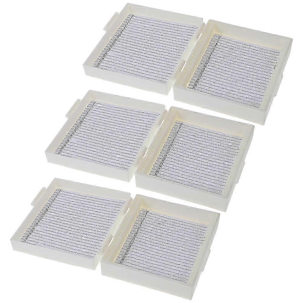 3Pcs Microscope Slide Boxes Scientific Specimens Storage Box Laboratory Supply