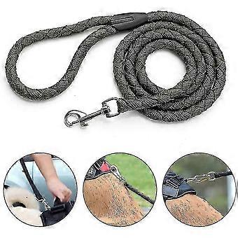 Bjxy Rope Dog Leash,dog Leash,durable Rope Leash In Strong Traction Holder,highly Reflective Threads For Small Medium Large Doggreen