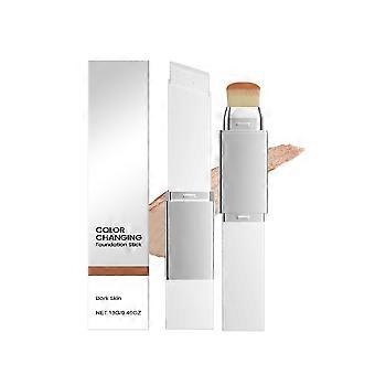 Base em bastão 2 em 1 para tons de pele escuros, 13g - Leve, hidratante, nutritiva, com acabamento matte, translúcida, não craquela e adequada para todos os tons de pele.