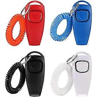 Pack Dog Training Whistle Anti-Lost Clicker-2 in 1-Training Whistle for Dog, Cat, Bird or Other PetsRandom Color of the Strap