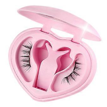 Tragbare magnetische künstliche Wimpern mit Applikator, Reise-Wimpern-Organizer für Frauen und Mädchen