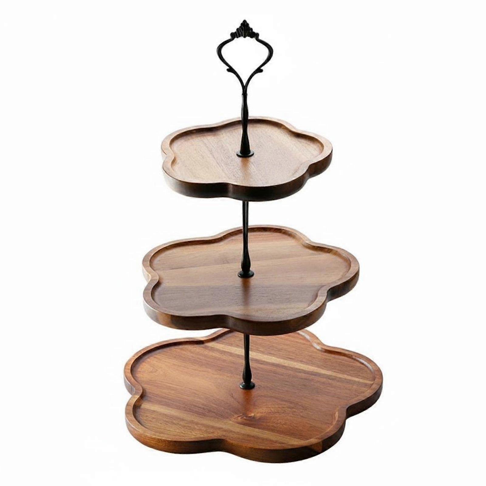 3 Tier Cupcake Stand Stackable Trays Cupcake Display Water-Resistant Resistant
