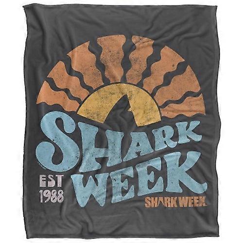 Shark Week Lino Sunset Soft Touch Blanket